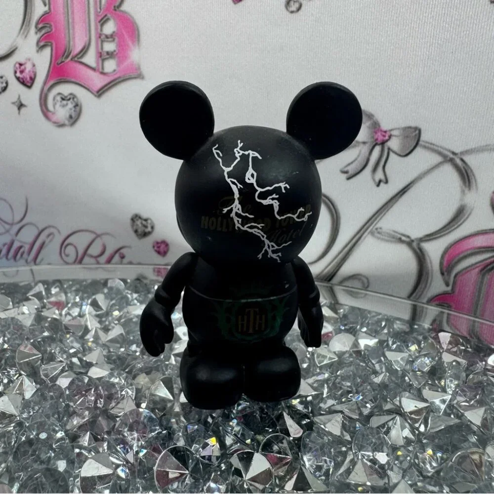 Disney vinylmations Hollywood tower of terror Black Bear Toy with Number Dial